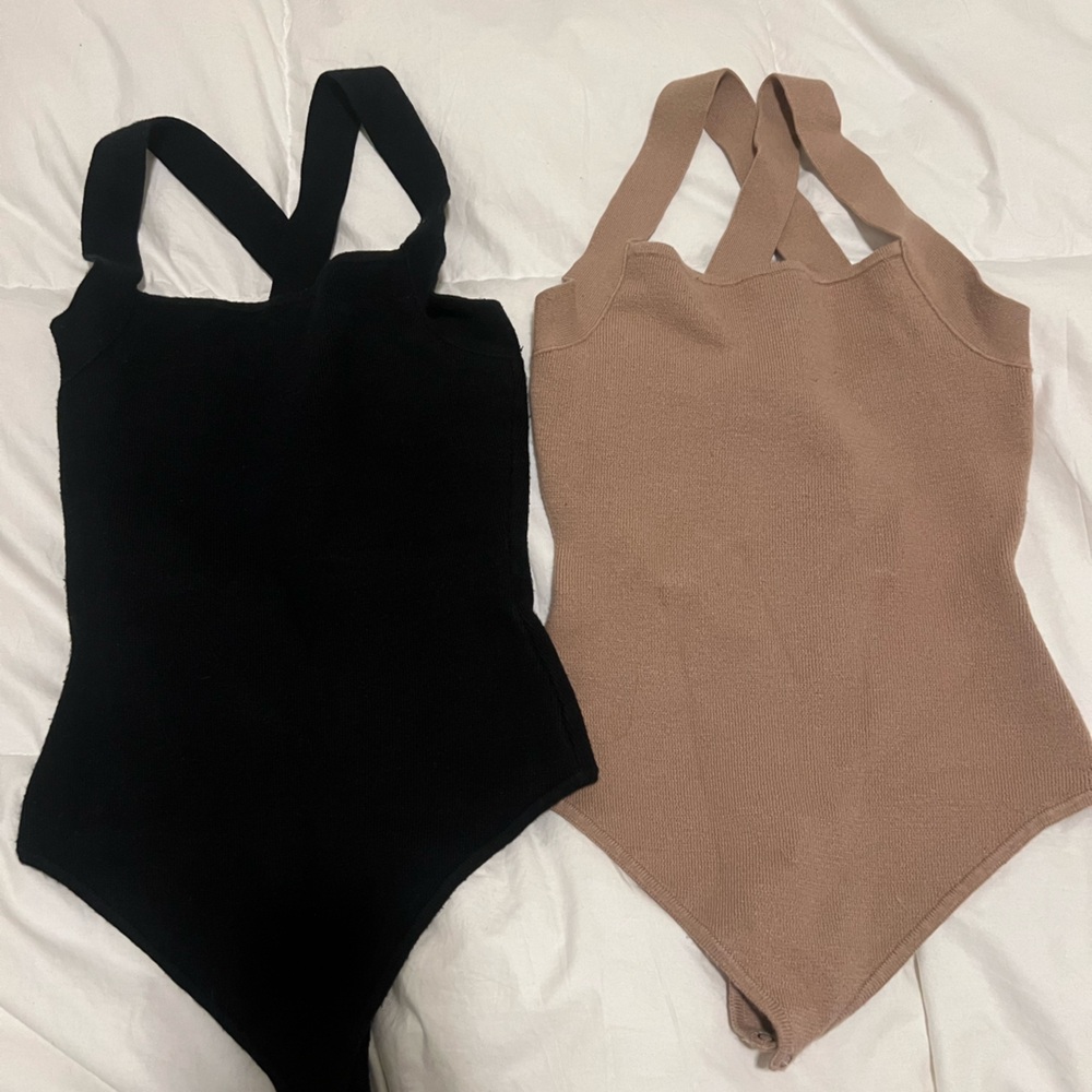 Abercrombie & Fitch 2 Knit Sweater Body Suits XS